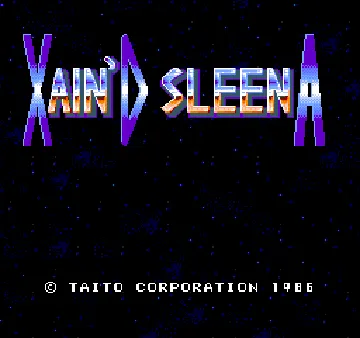 Xain'd Sleena screen shot title